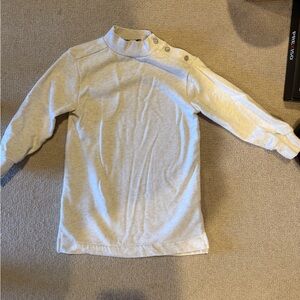 Crewcuts Cream Knit Top with Button Detail